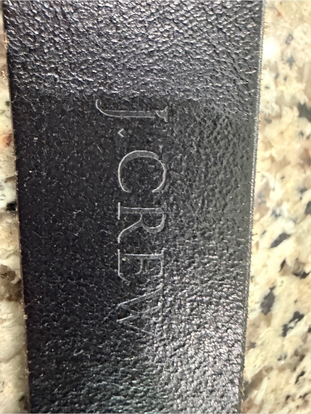 Vintage 80’s J. Crew Black Leather Double-Ring Belt with Silver Hardware - Picture 3 of 11